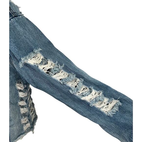 Thrill Jeans Denim Cutout Women’s Jacket - Picture 7 of 10